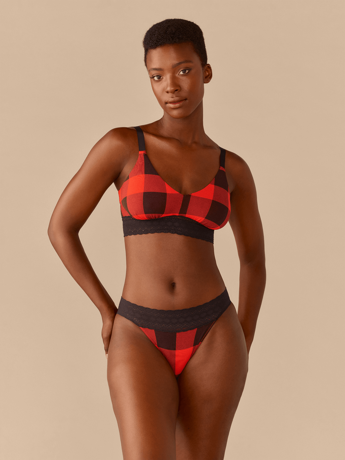 FeelFree Lace Bikini | Buffalo Plaid