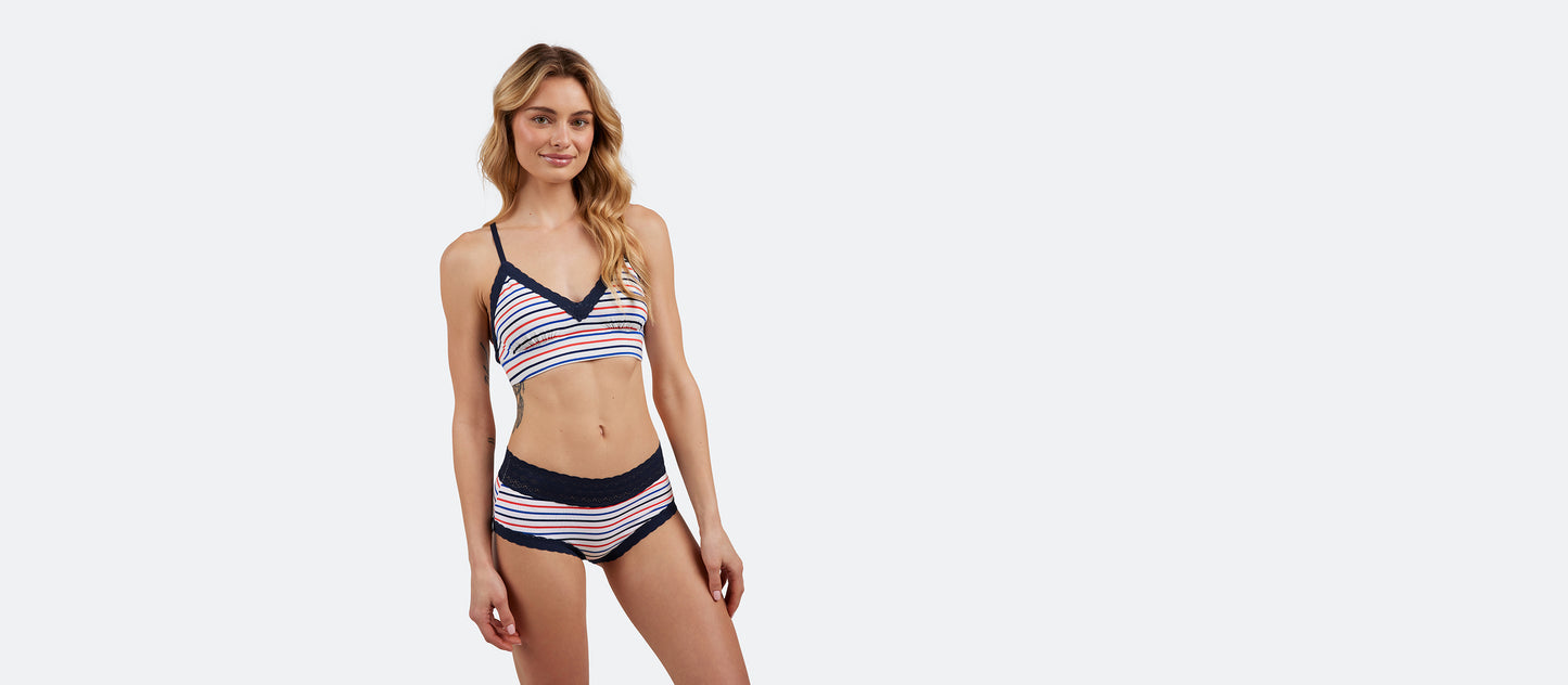 UltraModal™ Lace Hipster | Sail Stripe