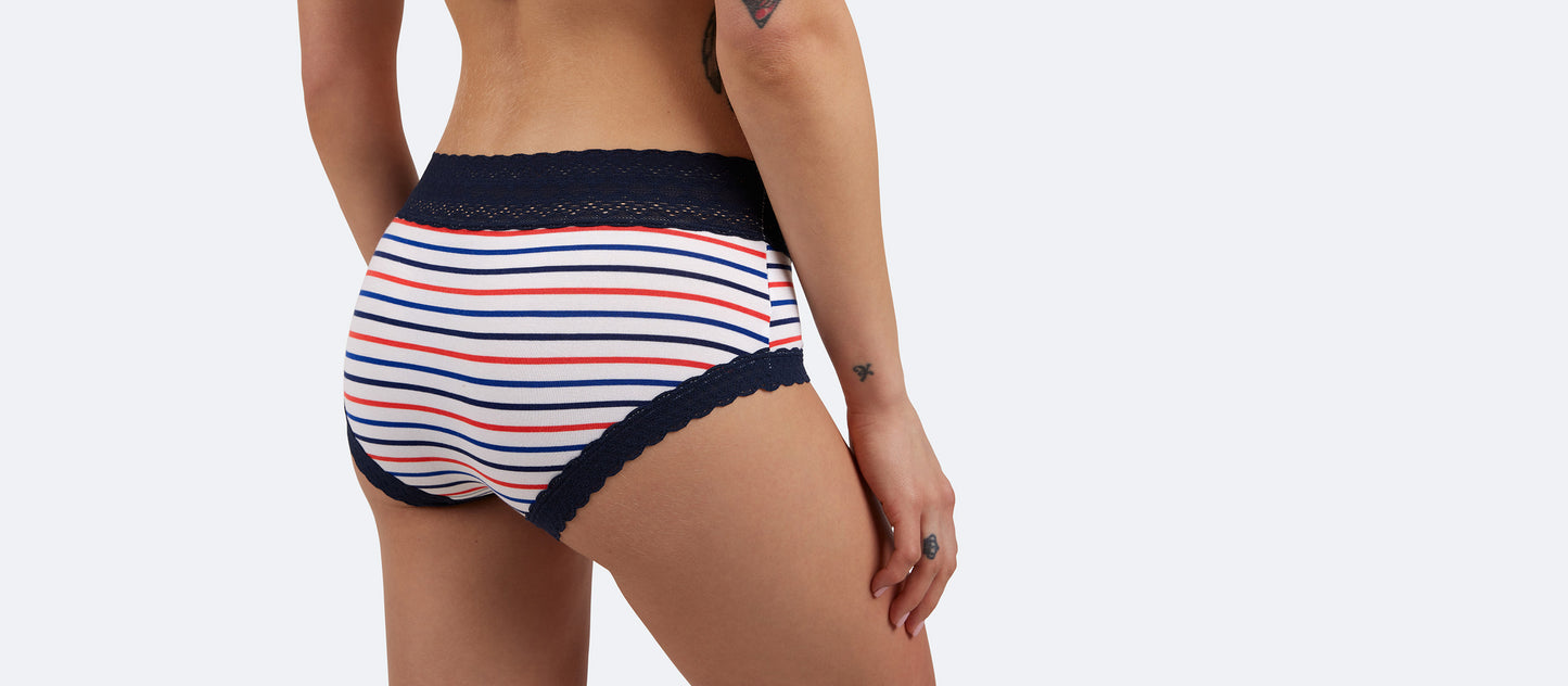 UltraModal™ Lace Hipster | Sail Stripe