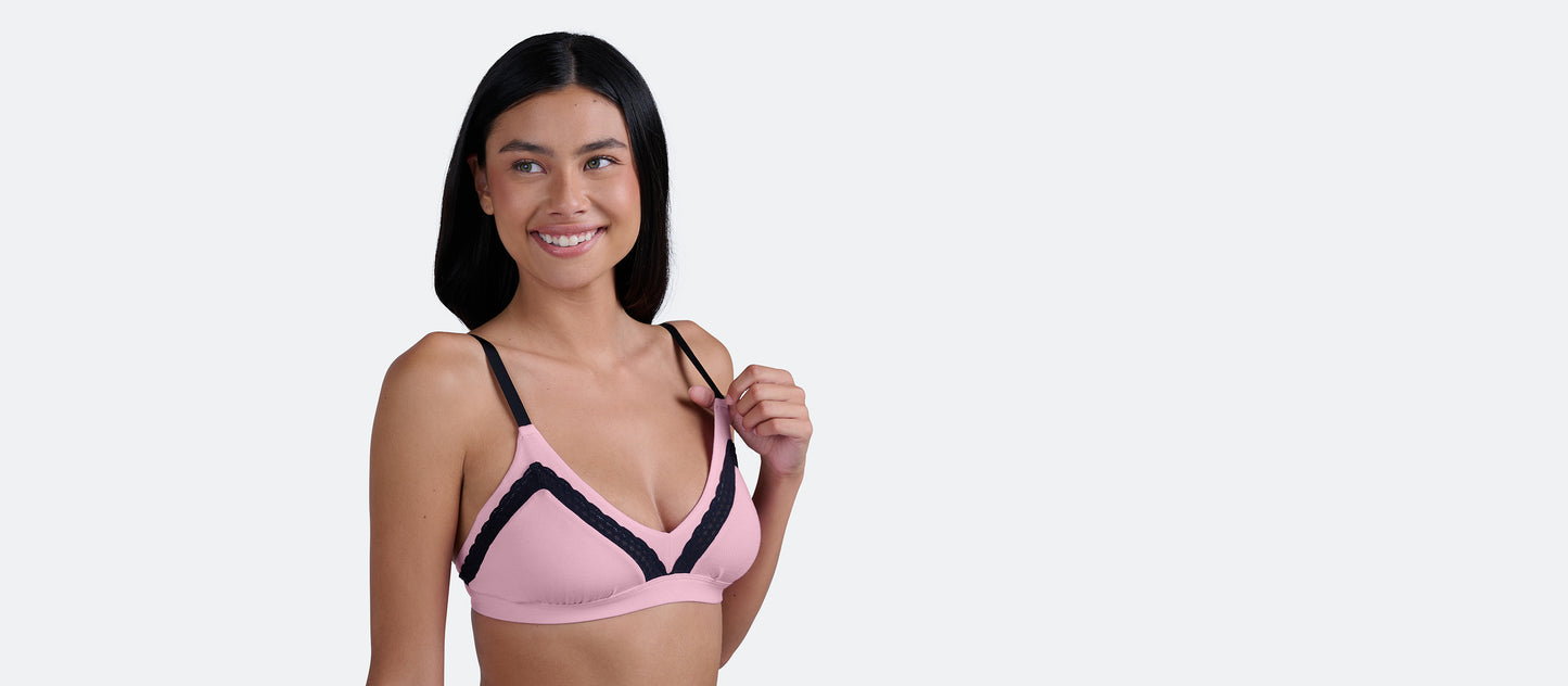 FeelFree Lace Triangle Bralette | Pretty in Pink