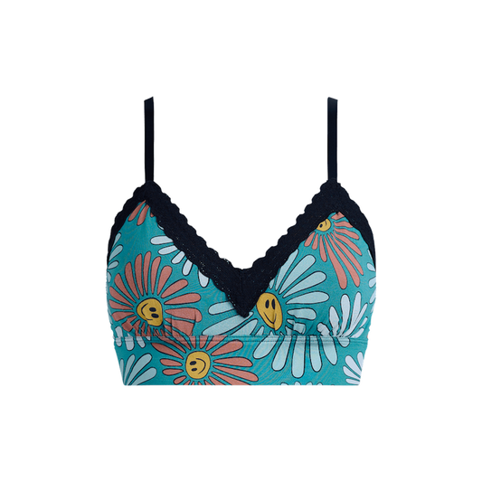 FeelFree Lace Plunge Bralette | Disco Daisies