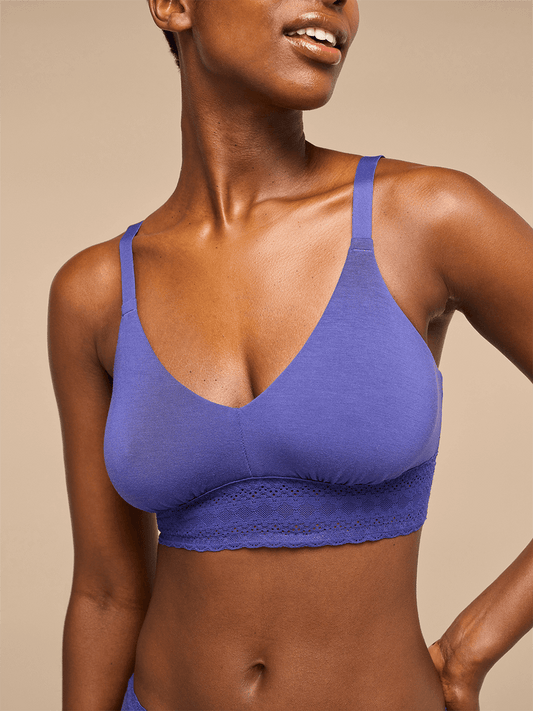 UltraModal™ Lace Longline Bralette | Berry Blue