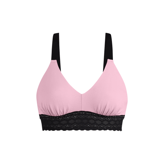 FeelFree Lace Longline Bralette | Pretty in Pink