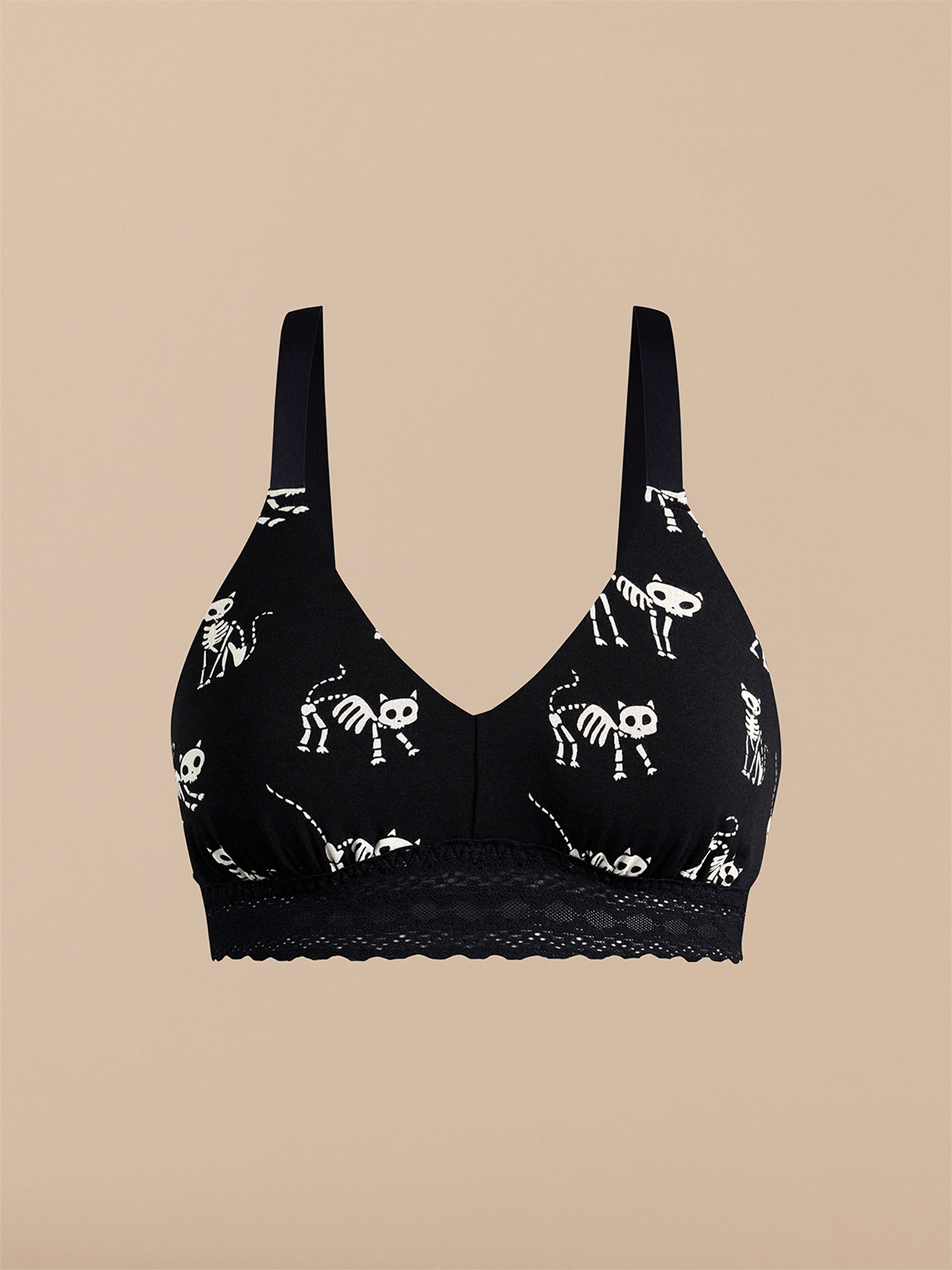 FeelFree Lace Longline Bralette | Skelecats