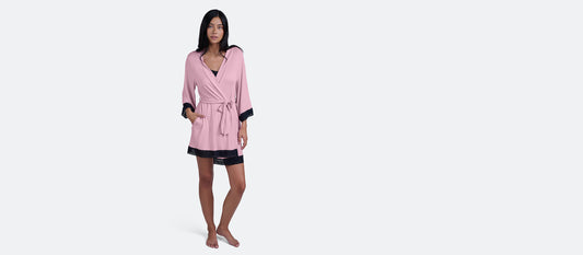 UltraModal™ Lace Trim Robe | Pretty in Pink