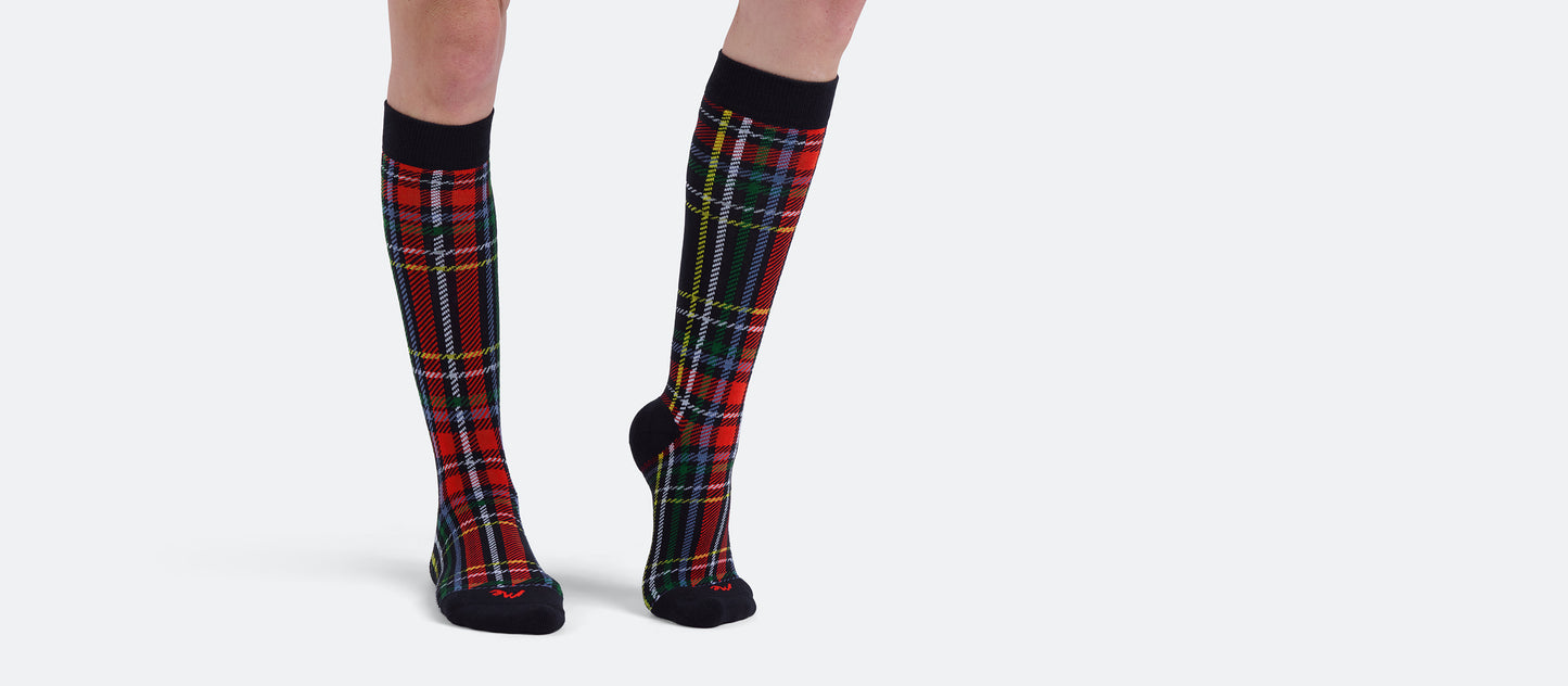 Crew Sock | Festive Plaid