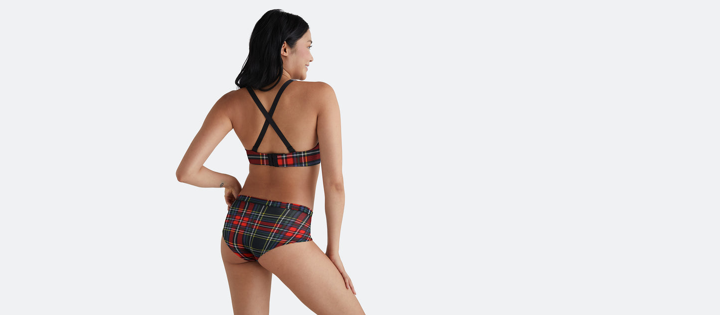 FeelFree Cheeky Brief | Festive Plaid