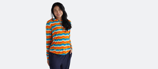 UltraModal™ Pullover Lounge Hoodie - Women's | Groovy Chevron