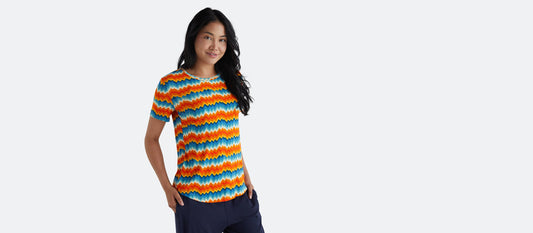 UltraModal™ Crew Tee - Women's | Groovy Chevron