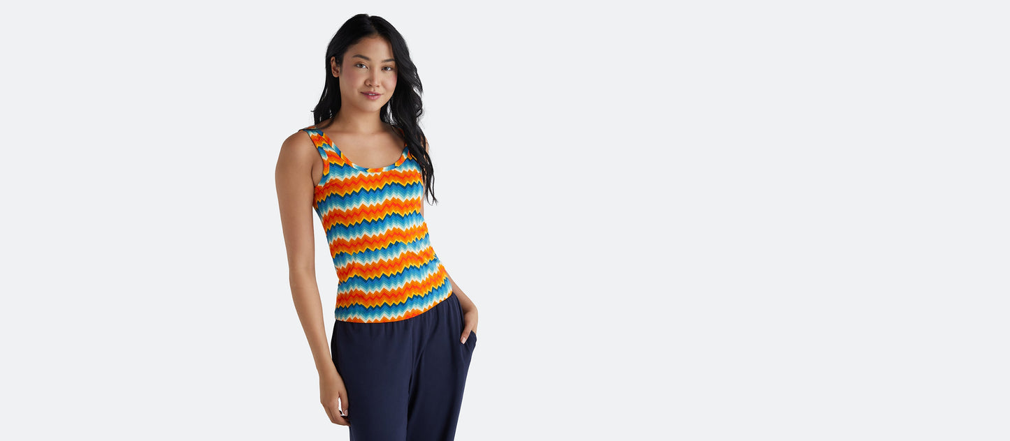 Women's Modal Tank | Groovy Chevron