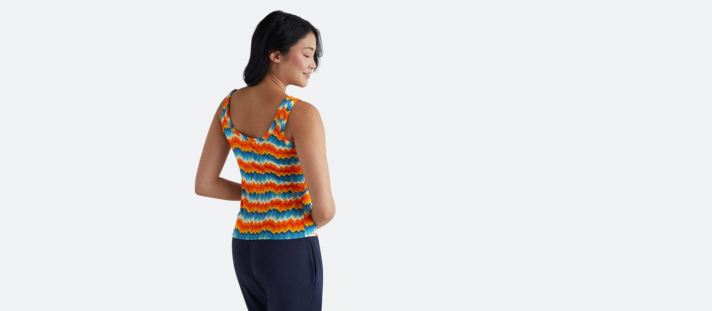 Women's Modal Tank | Groovy Chevron