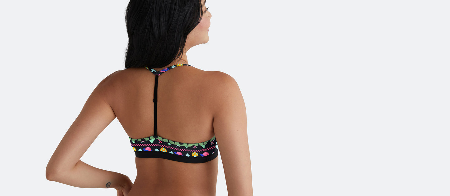 T-Back Bralette | Cosmic Mistletoe