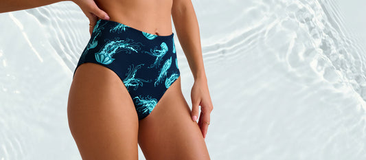 Reversible High Waist Swim Bottom | Don't Be Jelly