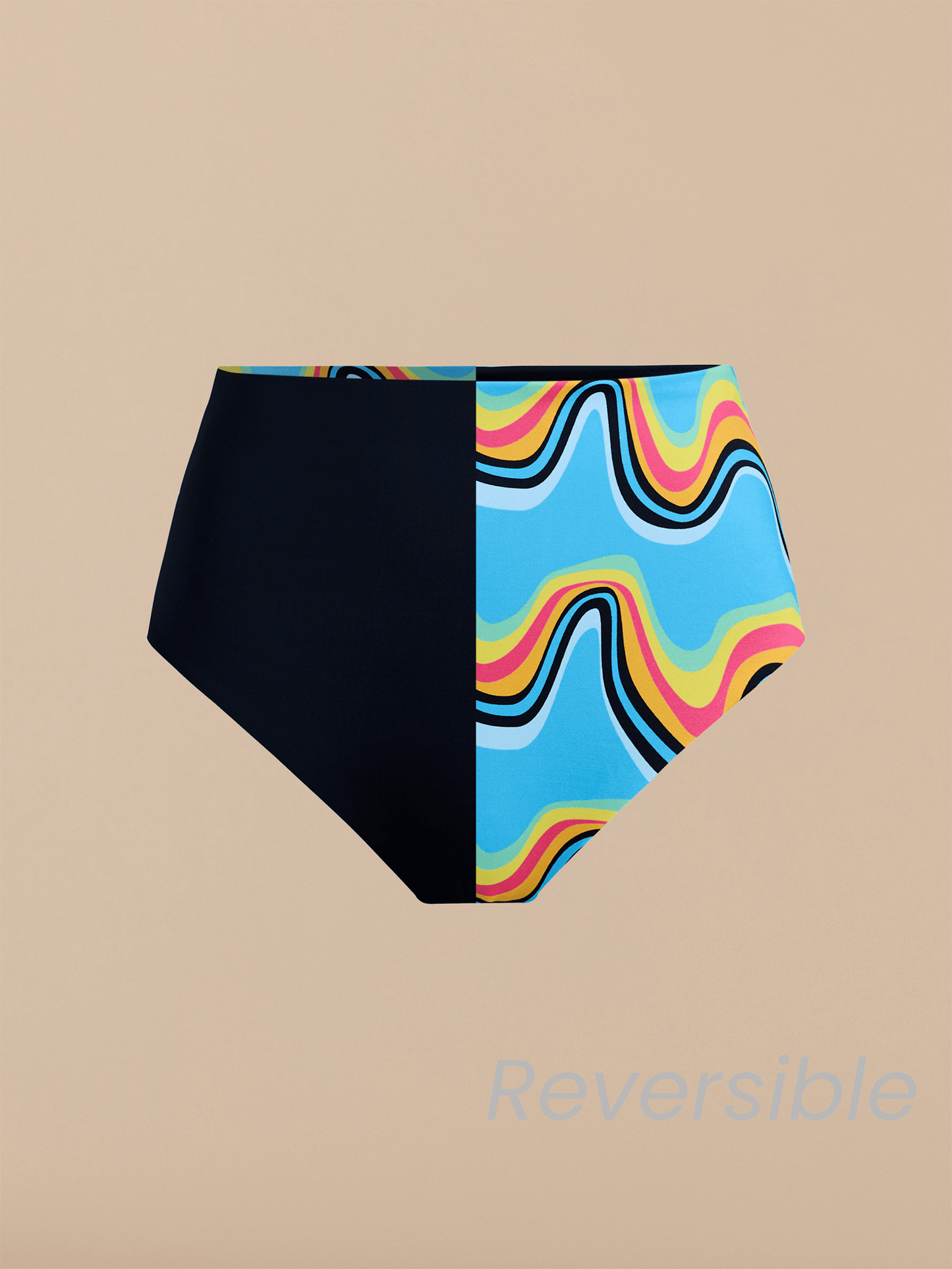 Reversible High Waist Swim Bottom | Rave Waves