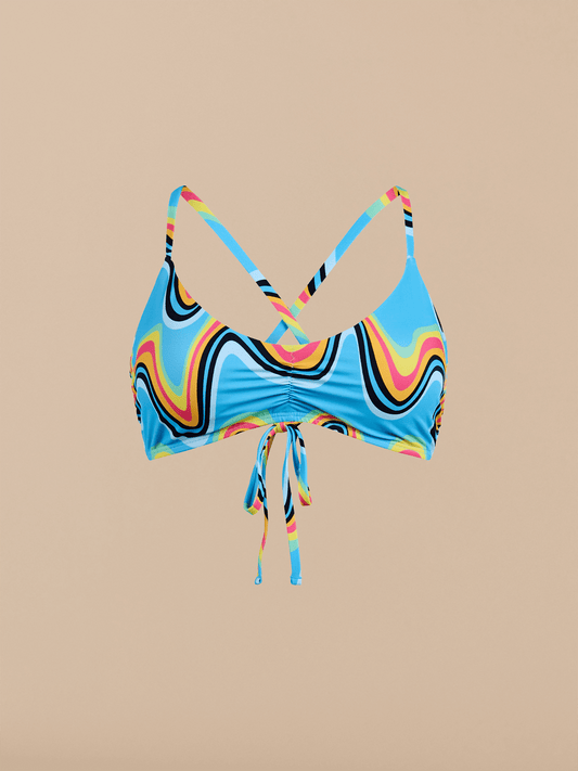 Tie Scoop Swim Top | Rave Waves