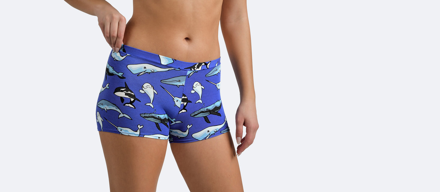 UltraModal™ FeelFree Boyshort | Whale Hello There