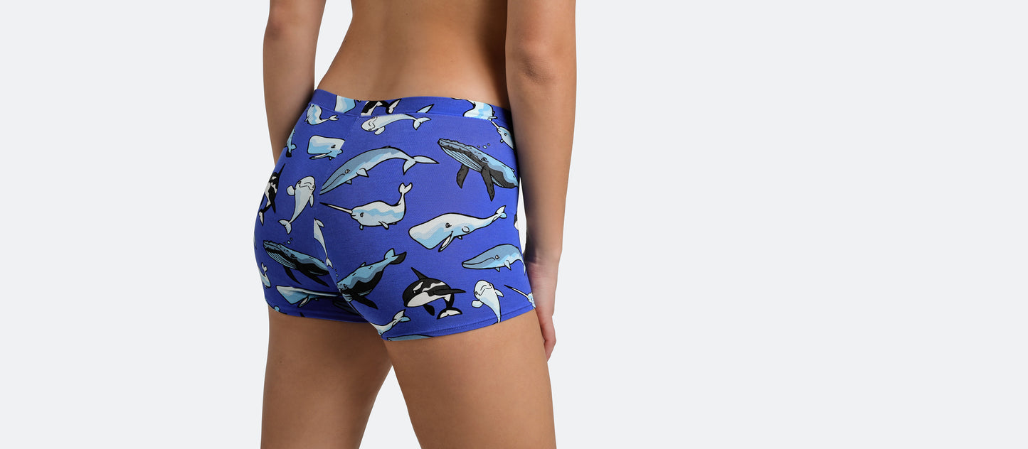 UltraModal™ FeelFree Boyshort | Whale Hello There