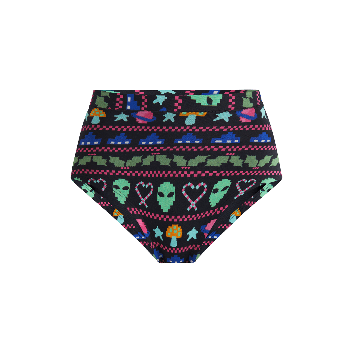 FeelFree High-Waisted Cheeky | Cosmic Mistletoe