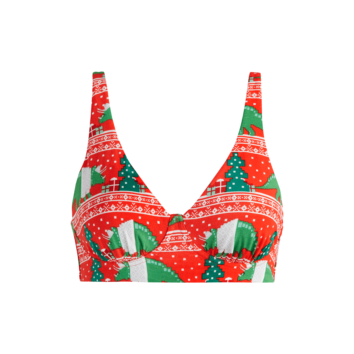 FeelFree Longline Bralette | Cozy Dino