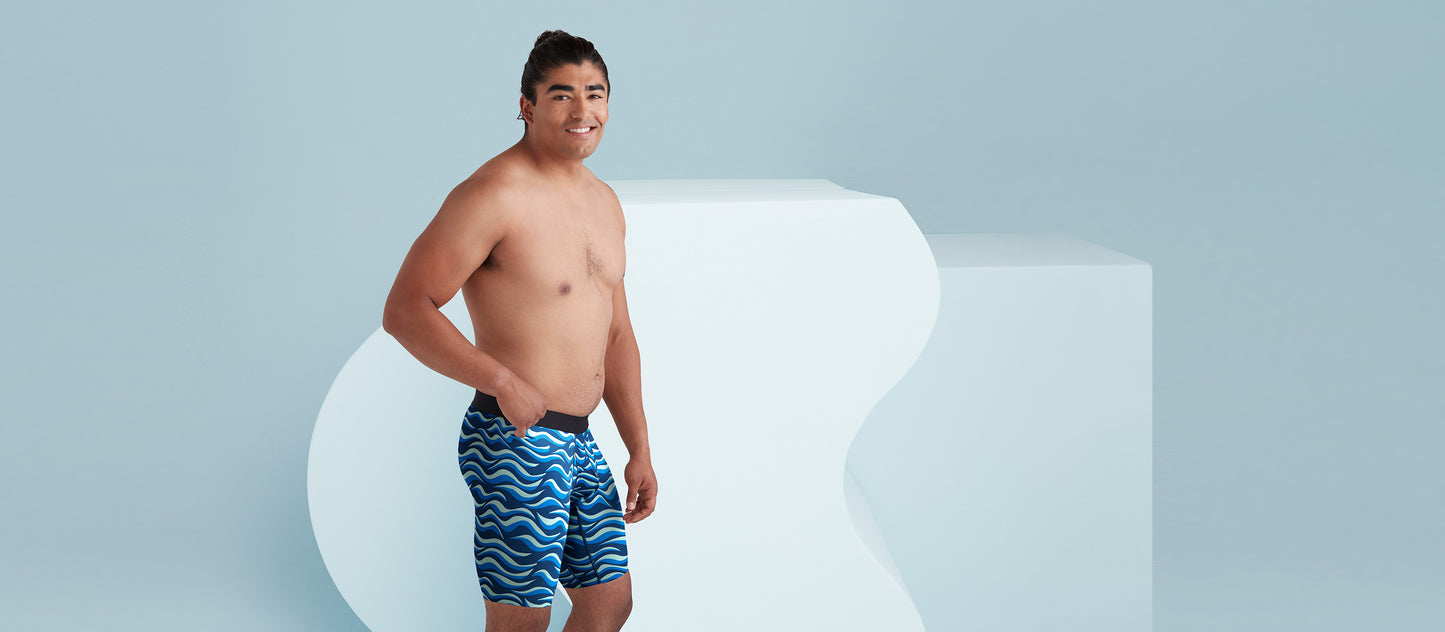 MoveMe Long Boxer Brief w/ Fly | Wavy