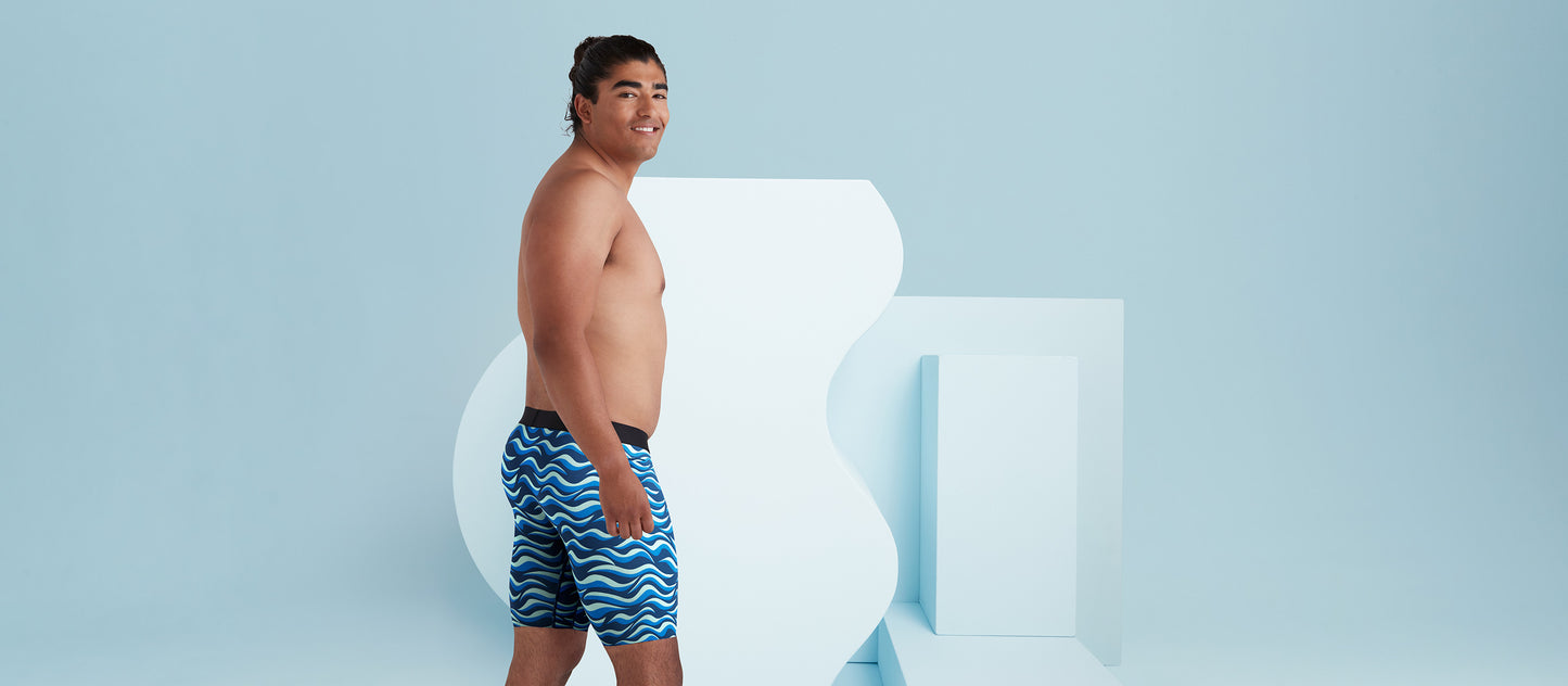 MoveMe Long Boxer Brief w/ Fly | Wavy