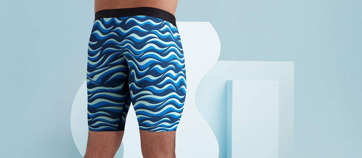 MoveMe Long Boxer Brief w/ Fly | Wavy