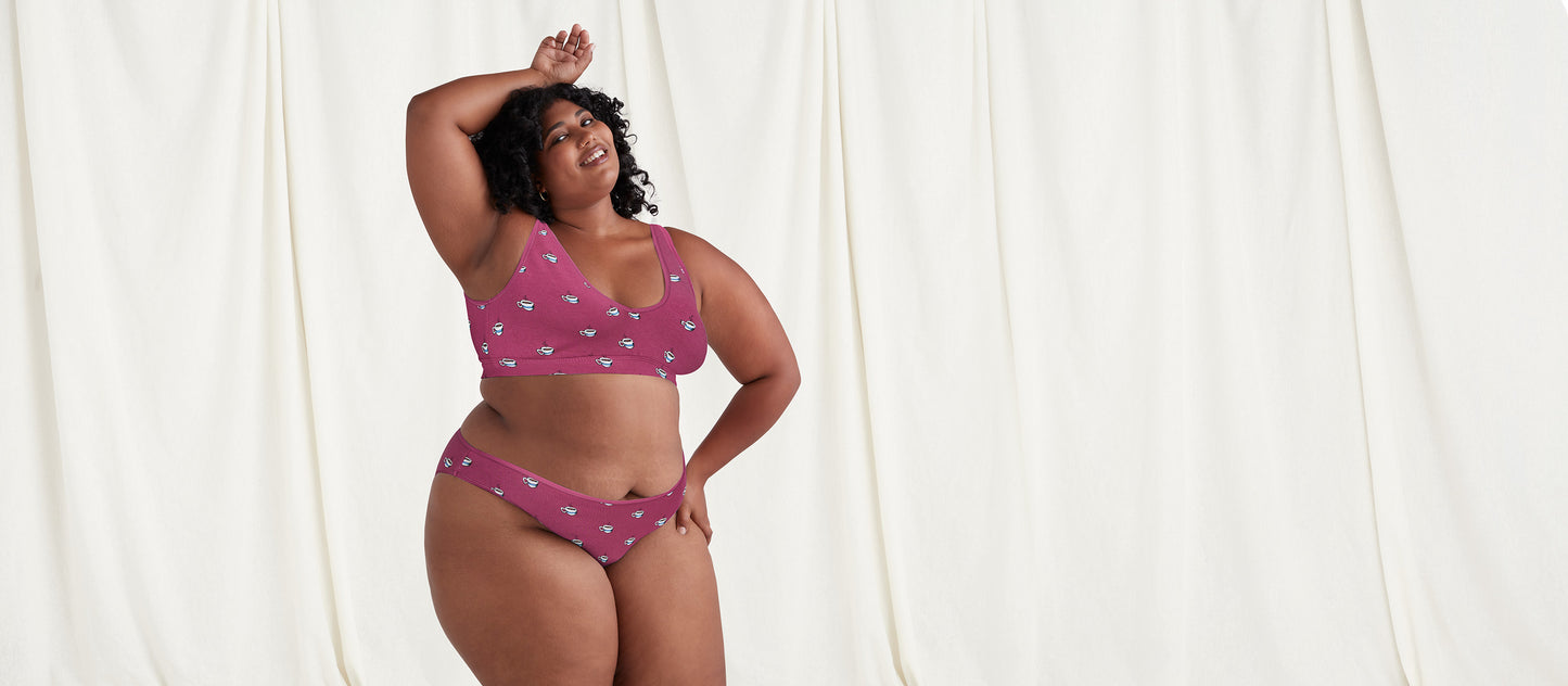 Stretch Cotton Bikini | Cozy Cups