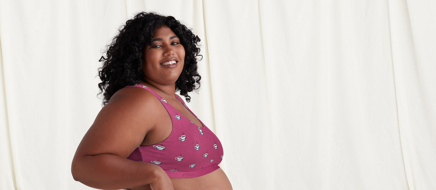 Stretch Cotton Scoop Bralette | Cozy Cups
