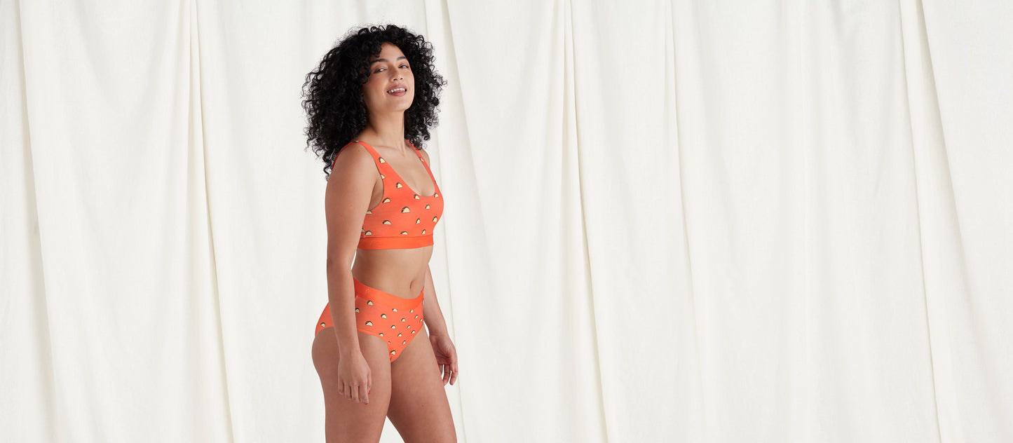 Stretch Cotton Scoop Bralette | Tacos