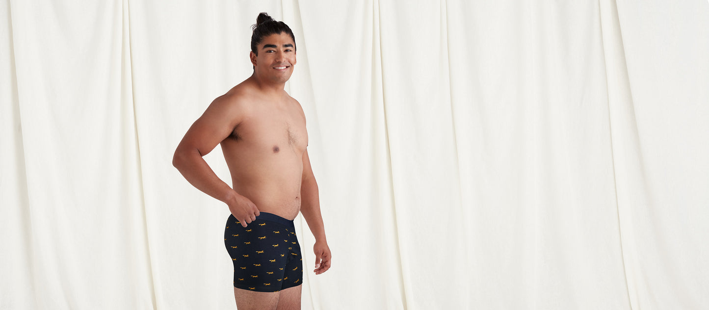 Stretch Cotton Boxer Brief w/ Fly | Foxes
