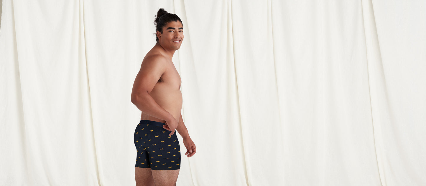 Stretch Cotton Boxer Brief w/ Fly | Foxes