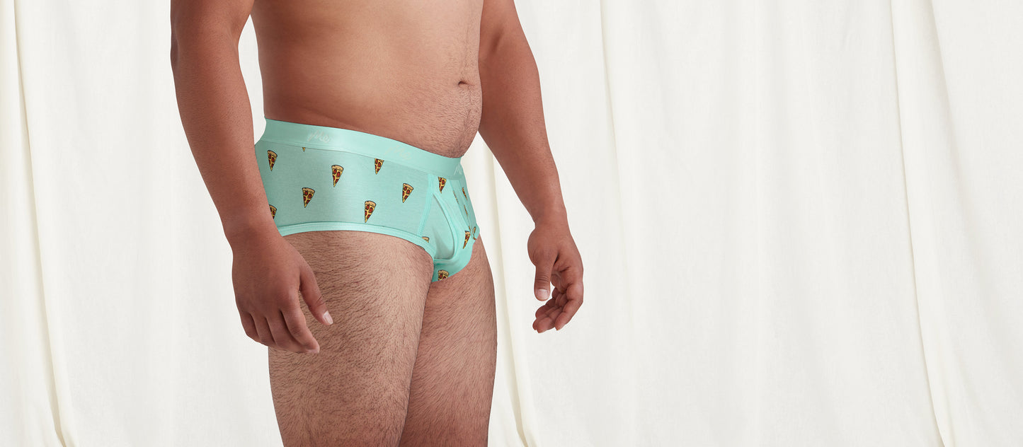 Stretch Cotton Brief w/ Fly | Pizza