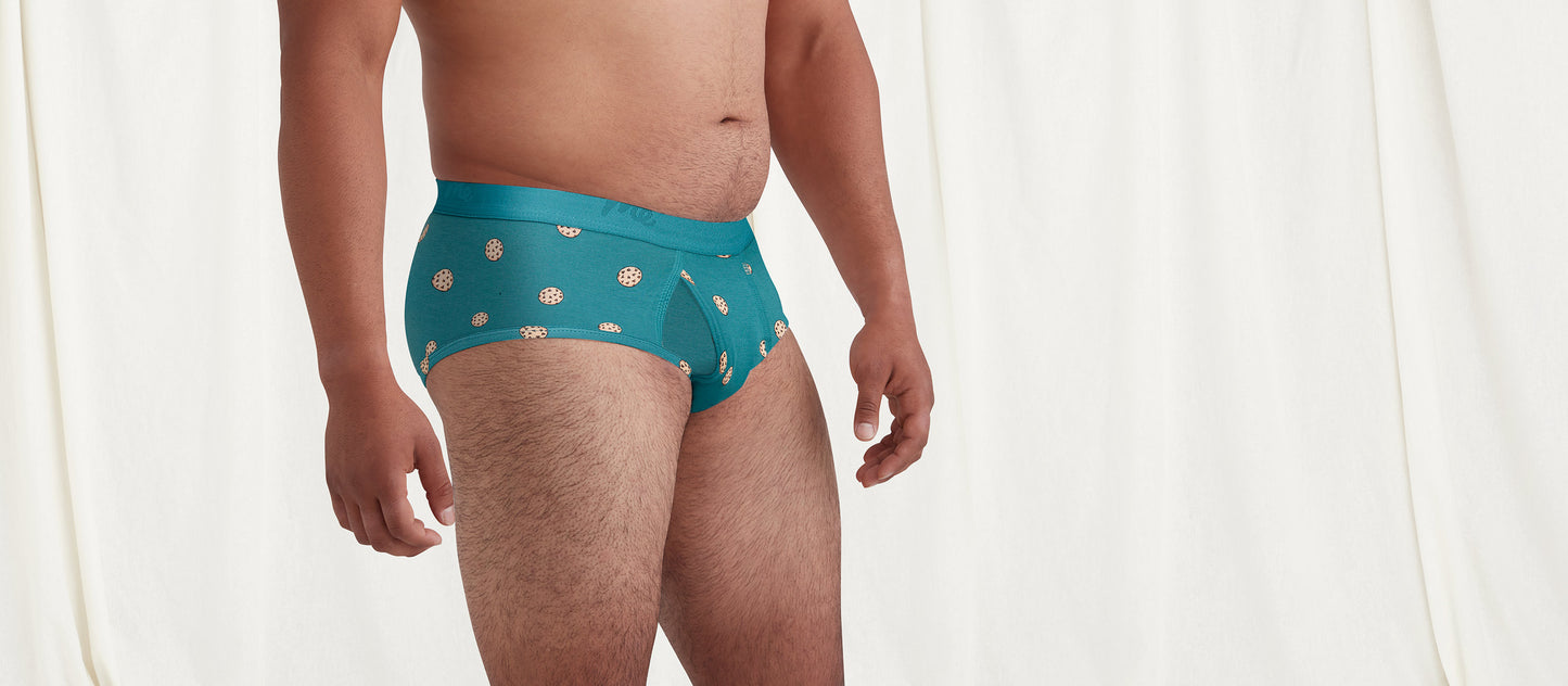Stretch Cotton Brief w/ Fly | Cozy Cookies