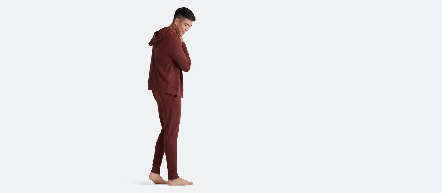 French Terry Jogger - Men's | Heather Burgundy