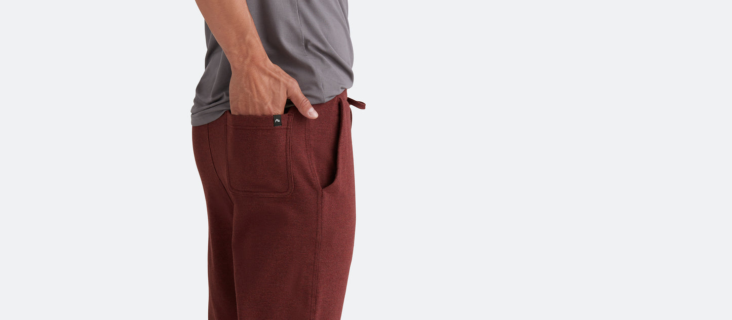 French Terry Jogger - Men's | Heather Burgundy