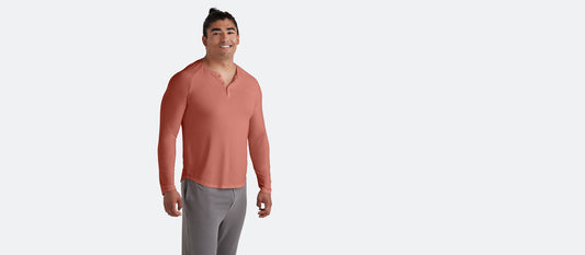UltraModal™ Henley - Men's | Red Rock