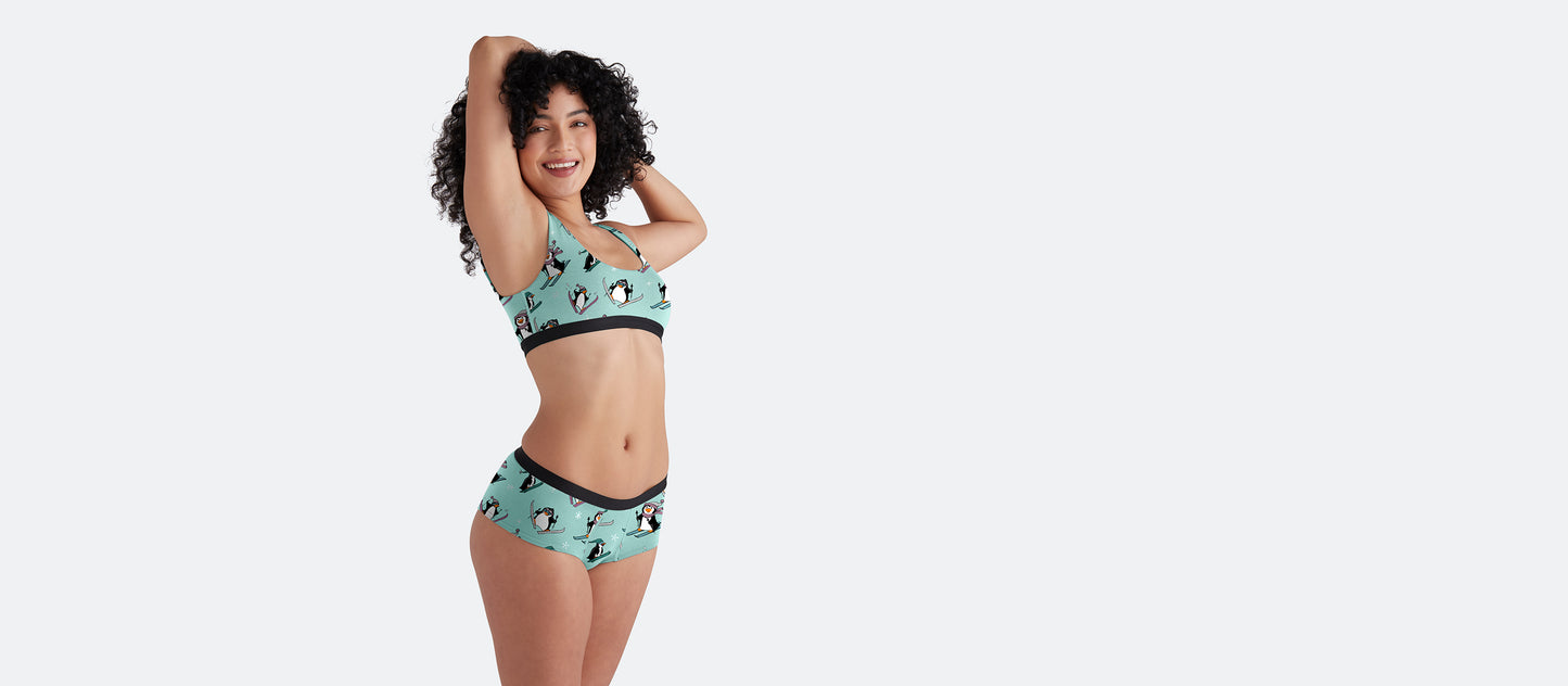 UltraModal™ Core Scoop Bralette | Penguins on Skis