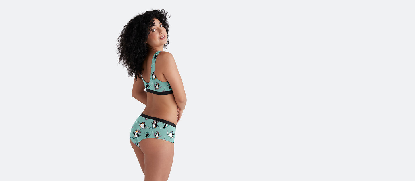 UltraModal™ Core Scoop Bralette | Penguins on Skis