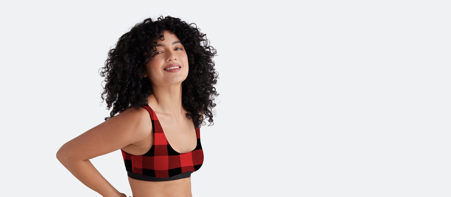 U-Back Bralette | Buffalo Check