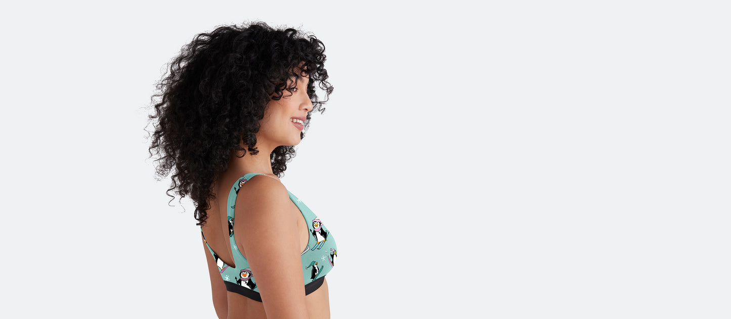 UltraModal™ Core Scoop Bralette | Penguins on Skis