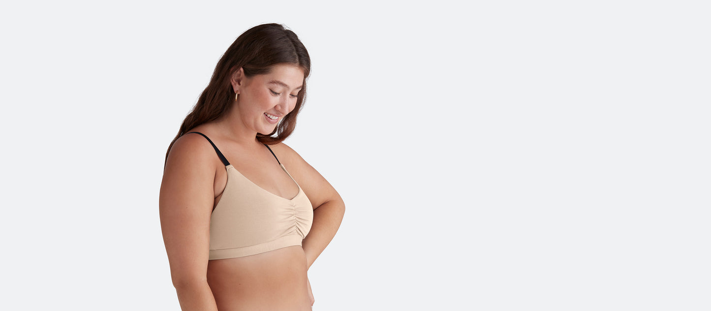 UltraModal™ FeelFree Ruched Bralette | Sand Dune