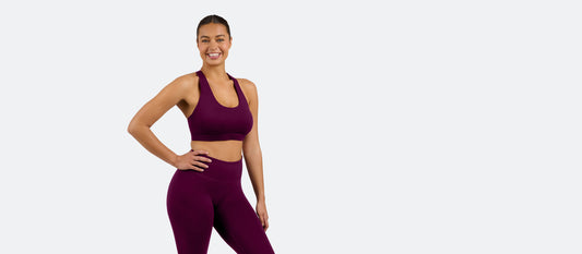 MoveMe Racerback Sports Bra | Sangria